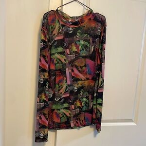 Colorful Abstract Long Sleeve Top